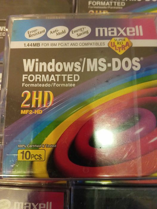 Дискеты Verbatim MF2 HD 3.5" 1,44Mb -  10шт