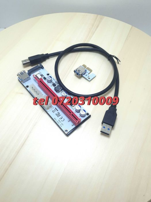 Riser Pciexp 008s 1x To 16x 4 6 Pini  Sata Usb