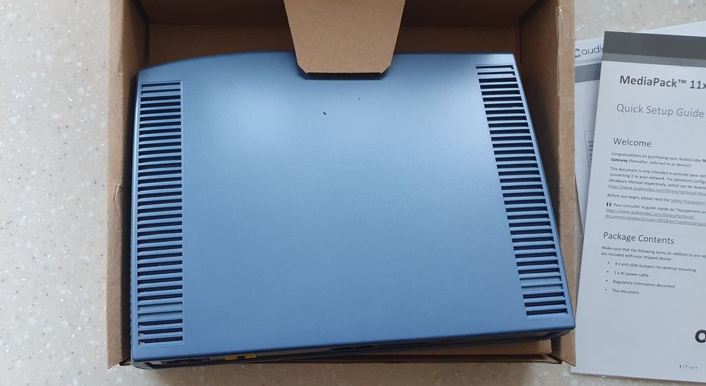 SIP шлюз AudioCodes MediaPack MP112/2S/SIP