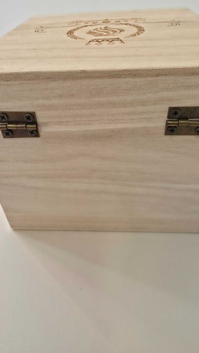 Pahar whisky în cutie de lemn, cadou bărbat născut în 1965, 360 ml