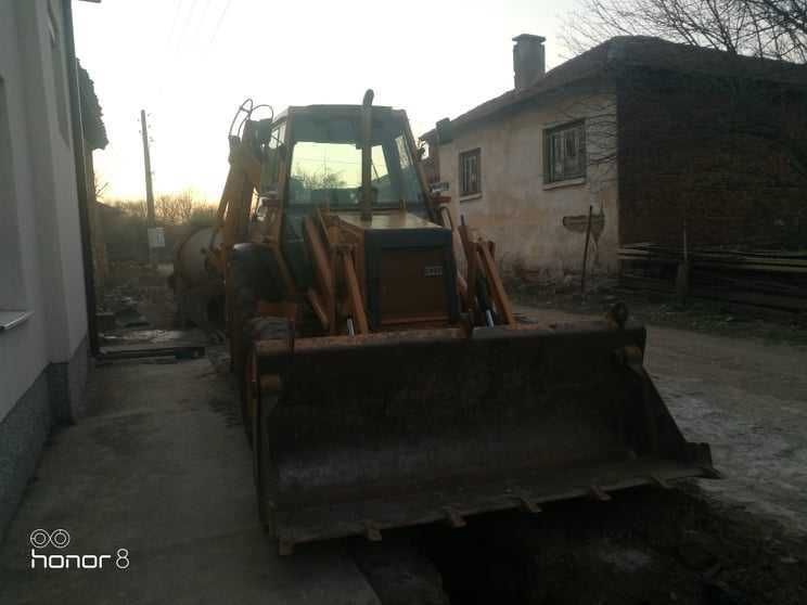 Услуги с багер, самосвал с кран