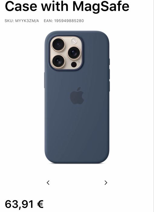 iPhone 15 Pro Silicone Case with MagSafe ЧИСТО НОВ