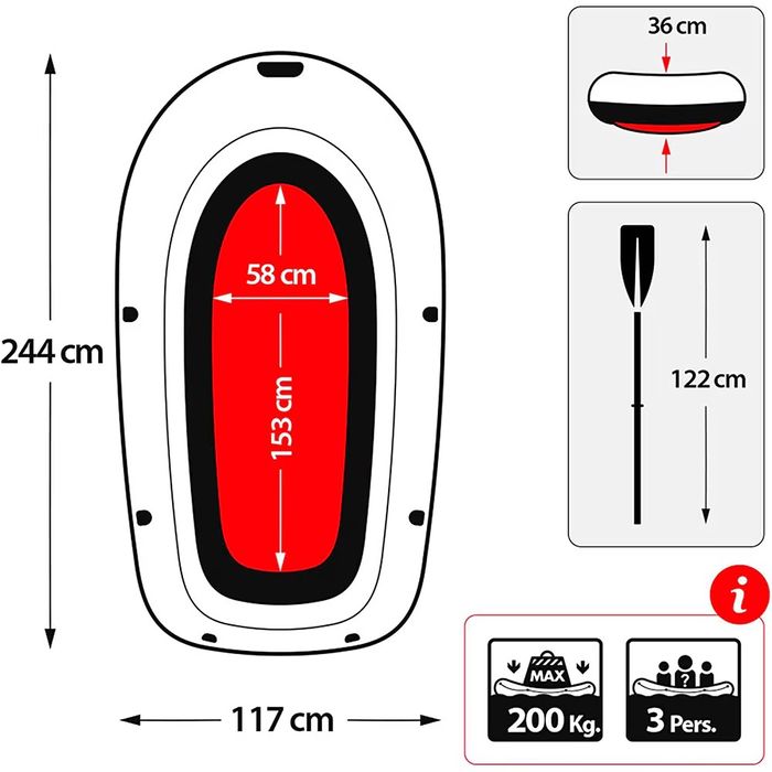 Barca gonflabila Intex - NOUA