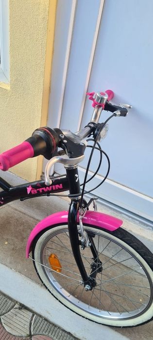 Bicicletă Copii Fetițe BTwin R 20 Roz cu Negru