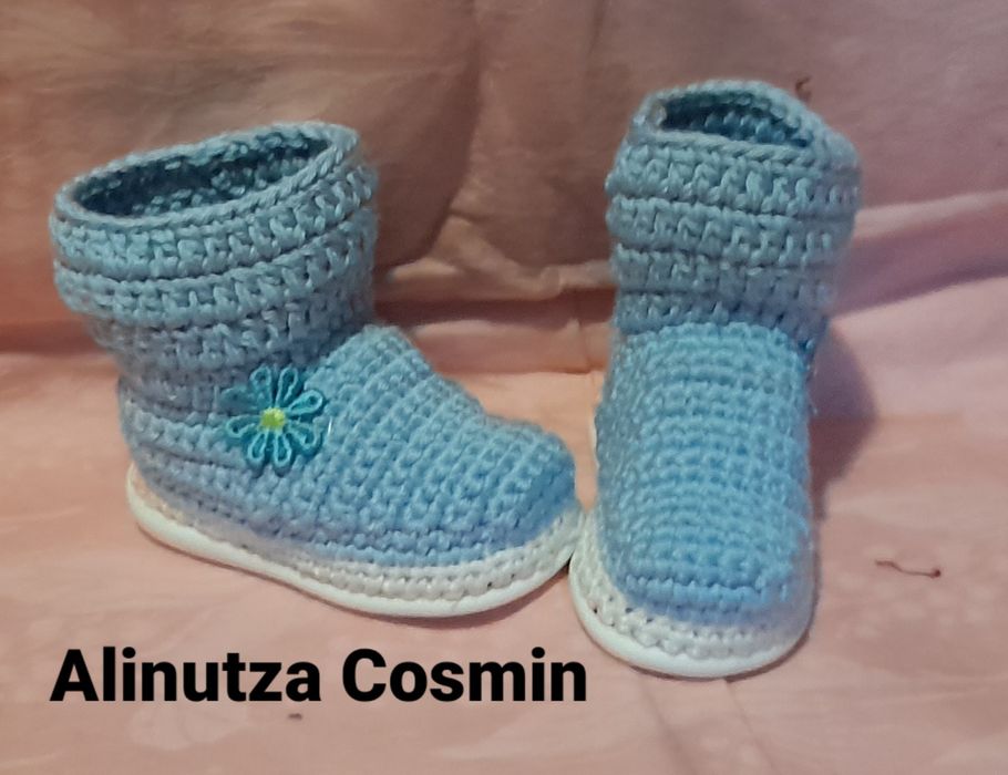 Pufoseni cizme din blanita