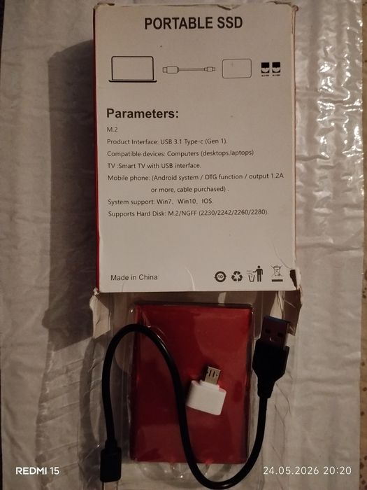 Внешний жесткий диск Portable ssd 1 Тб, 2 Тб, Сотилади