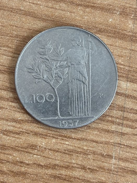 Monedă italia 1957 argint