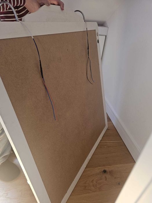 Oglinda baie cu iluminare 100,6x105cm, rama alba , Dedeman