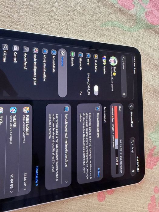 Vând iPad Pro 11” M5, 256 GB Wi-Fi – stare impecabilă
