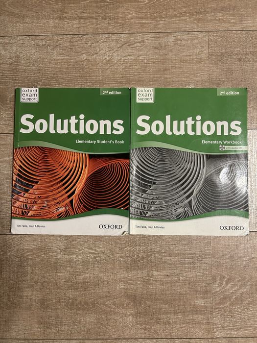 Учебник и рабочая тетрадь  Solutions