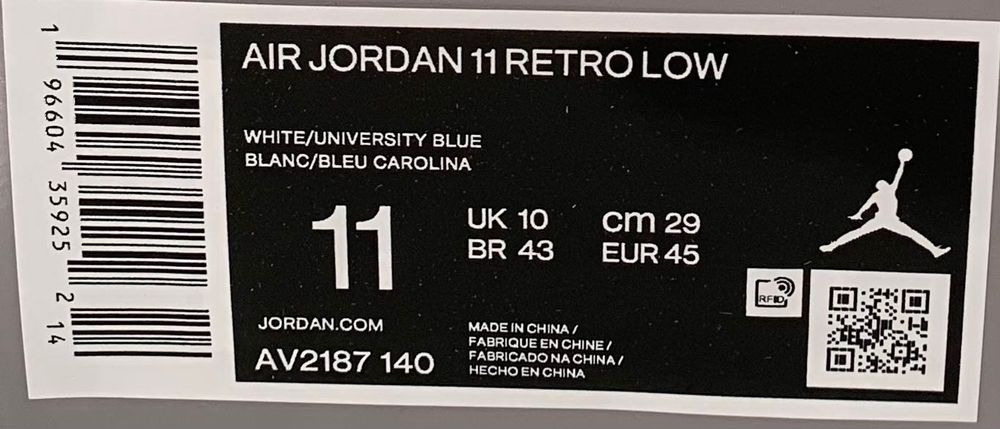 Jordan 11 Retro Low Cement Grey