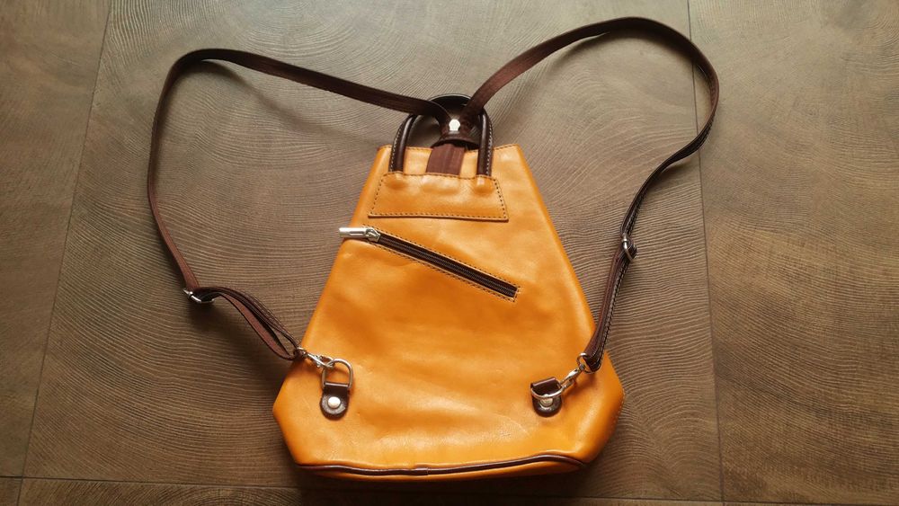 VERA PELLE MADE IN ITALY Genuine Leather раница естествена кожа 16-55