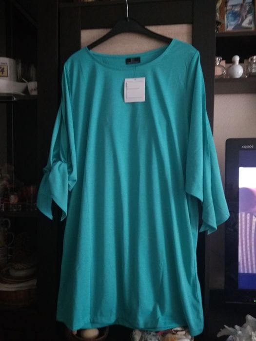Женское платье бирюзового цвета, трикотажное, от avon, очень удобное