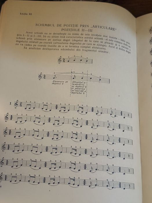 Manual de vioara carte retro vintage clasica