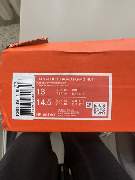 Nike Mercurial Vapor 16 Academy FG/MG – NOI cu etichetă – EUR 47.5 (Fit pentru 45/46)