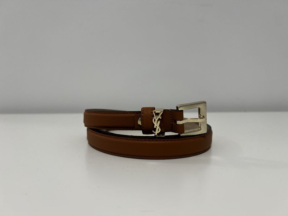 Curea YSL Yves Saint Laurent slim piele naturala