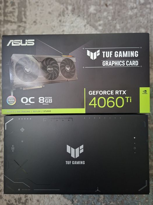 4060 Ti Asus Tuf Gaming 8GB  любые видеокарты под заказ на ваш выбор.