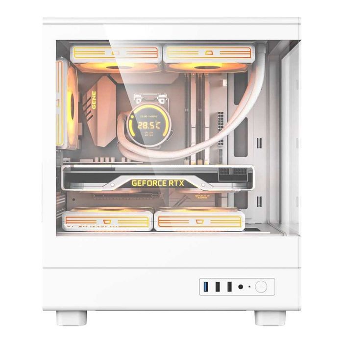 ' Корпус для ПК darkFlash DB330M MESH WHITE (M-ATX, Без вентиляторов)