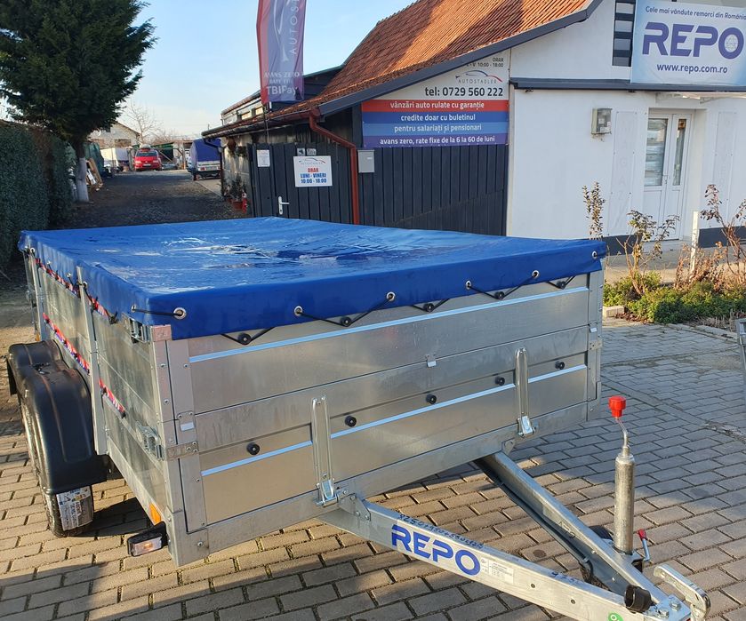 Remorca QED Tandem cu obloane duble 3x1,6x0,60m
