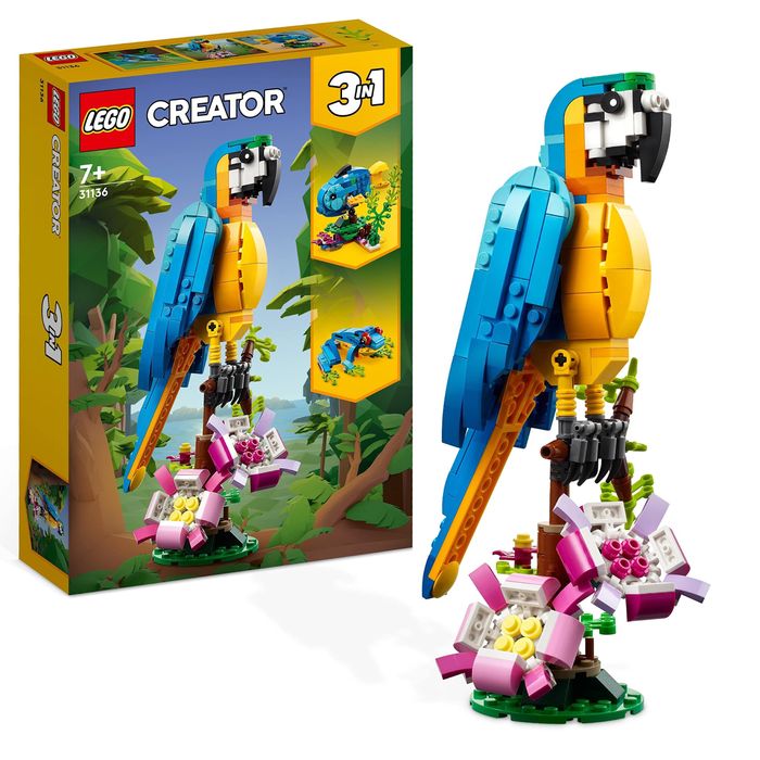 Лего фигурка LEGO Creator Exotic Parrot  3 в 1 лего папагал 3-in-1 31136