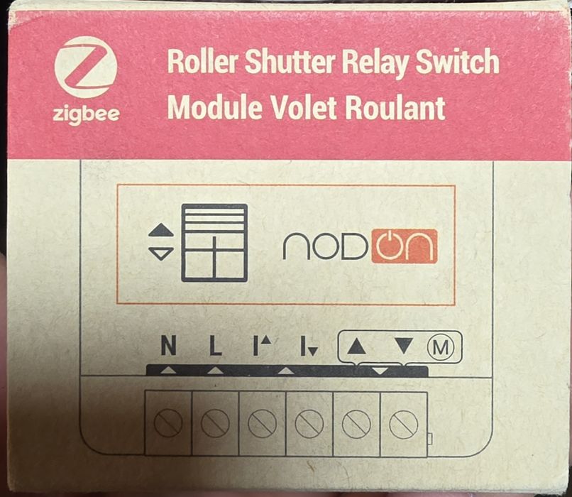 Modul releu inteligent NODON Zigbee pentru automatizare electrică, alb