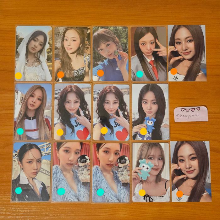 kpop photocards (nct, twice, red velvet)