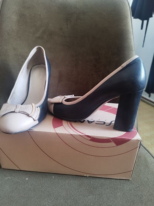 Продам 2 туфли кожа за 5000т