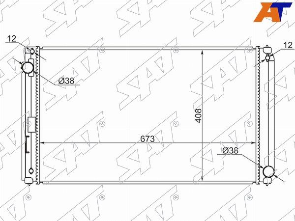 Радиатор Lexus Nx 200