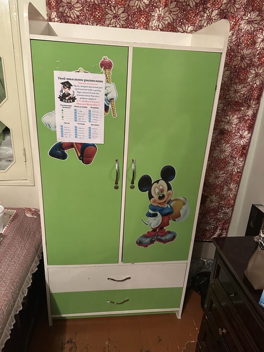 Детская мебель каляска крават детски шкаф