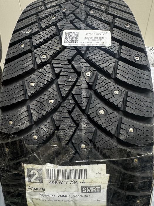 Pirelli Ice Zero 2 235/50 R18 101H с шипами