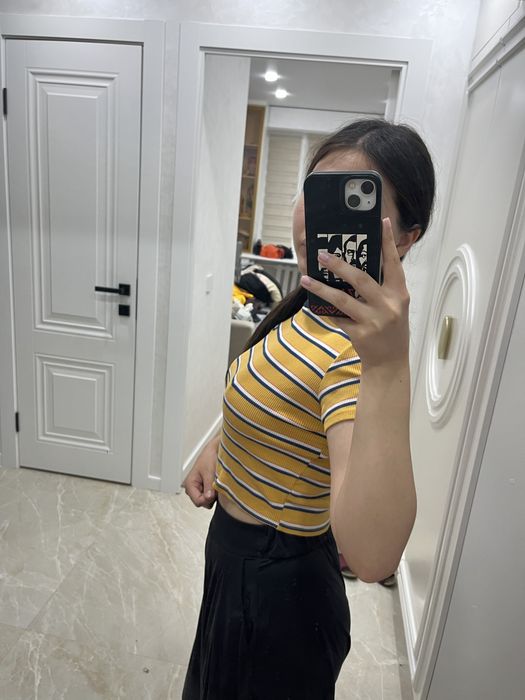 Топ в полоску bershka