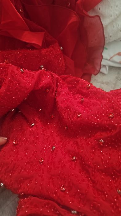 Выпускное красное платье