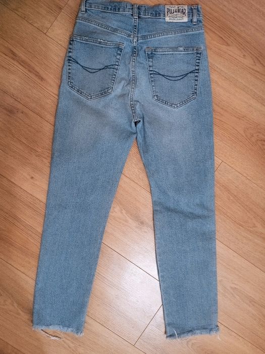 Дамски дънки широк/свободен модел PULL&BEAR