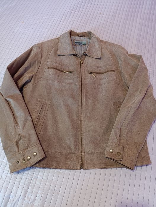 Мъжко яке от естествена телешка кожа