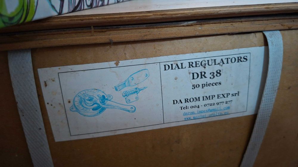 Set 50 bucăți Regulatoare de debit HVAC (Clapete reglaj tubulatură) DR 38
