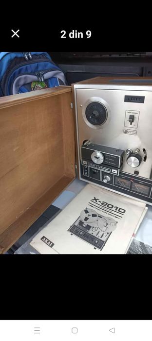 Magnetofon Akai X201D Autorevers,impecabil,capac antipraf,