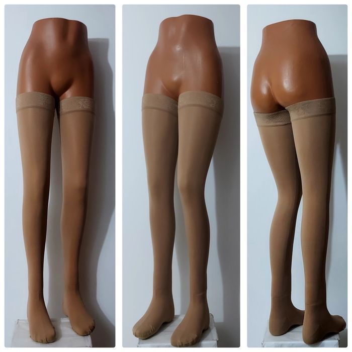 Ciorapi compresivi MEDIVEN PLUS, Nr. 3 sau M, CCL 2 bej Long unisex