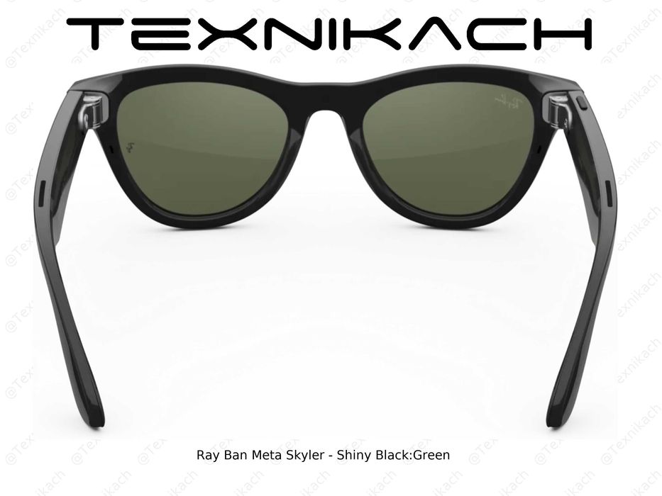 Новый • Ray Ban Meta Skyler - Shiny Black Green • Доставка