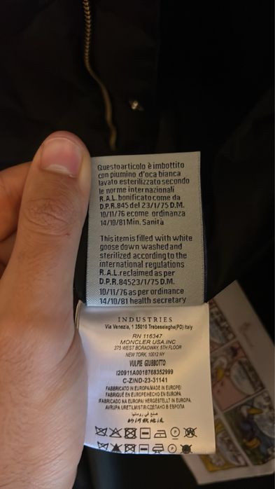 Оригинално мъжко яке Moncler – пухено – ново / не носено