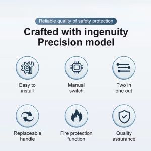 Трифазен механичен превключвател на двойно захранване 250A 4P