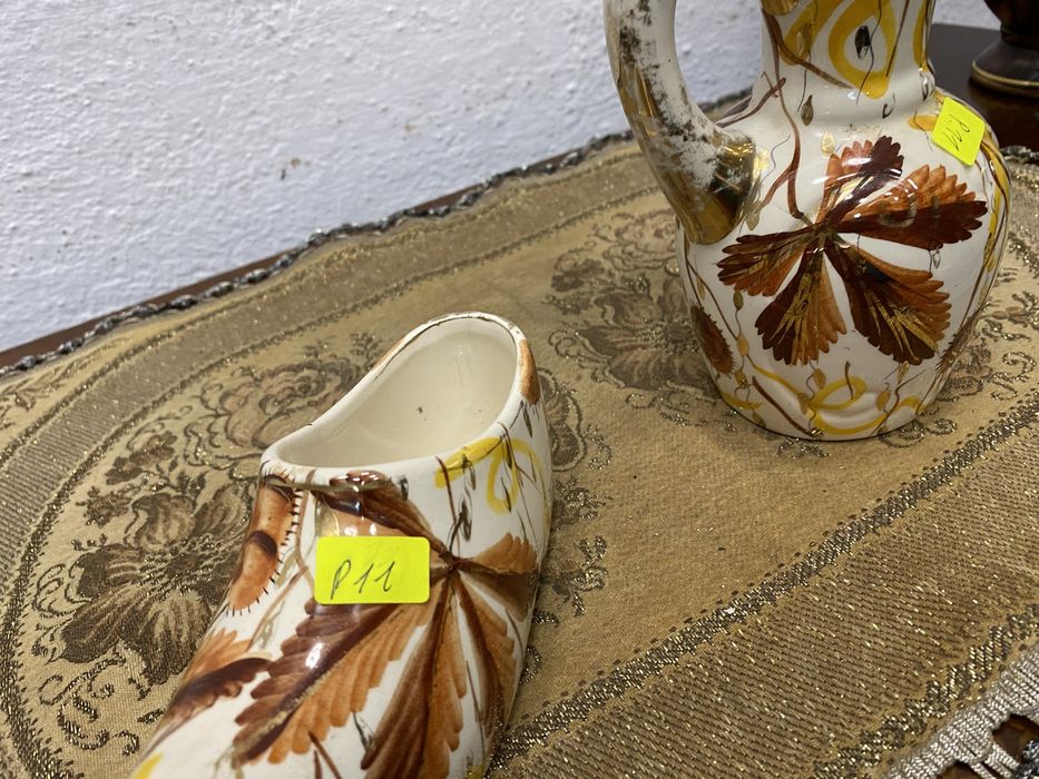 Белгийски порцеланови съдове каничка и обувка