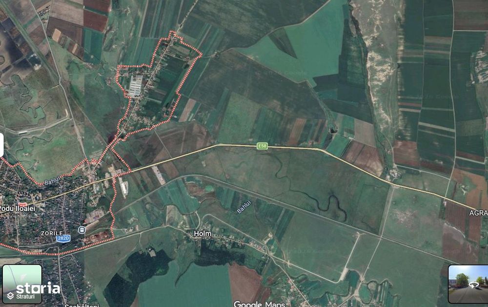 Teren 9500 mp intravilan Podu Iloaie,ptr.hala,desch.DE,variante