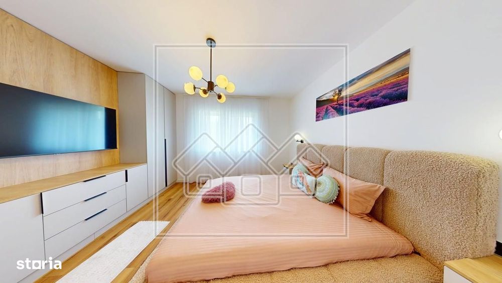Penthouse cu design deosebit, mobilat modern, terasa