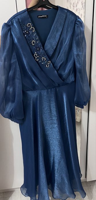 Тёмный синий платья размер 46-48