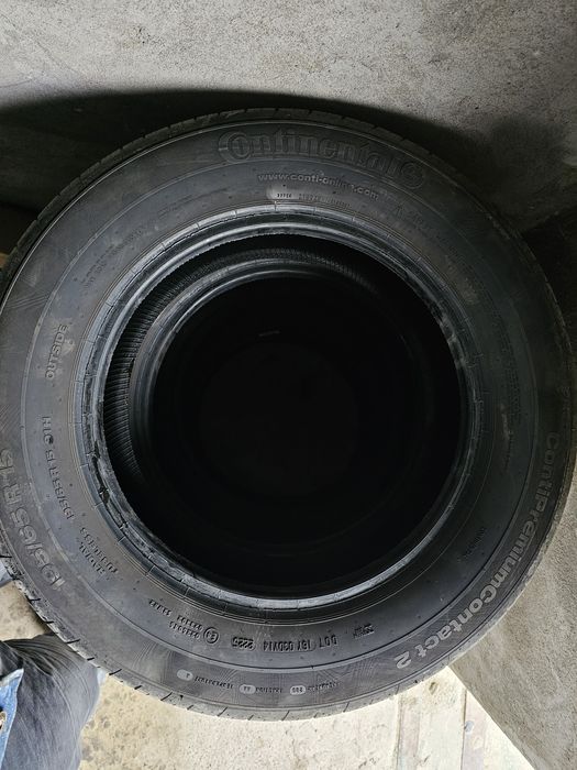 Комплект шин на кобальт continental 195/65/R15 2025г.в. почти новые