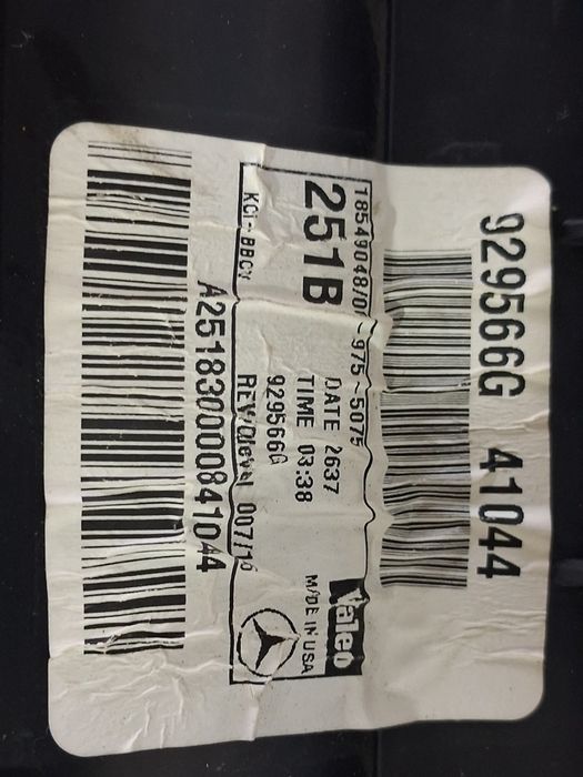 Motoras aeroterma spate Mercedes R Class R320 2007