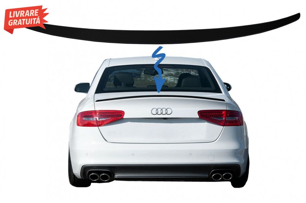 Eleron Portbagaj Audi A4 B8 Sedan (2008-2015) Negru Mat
