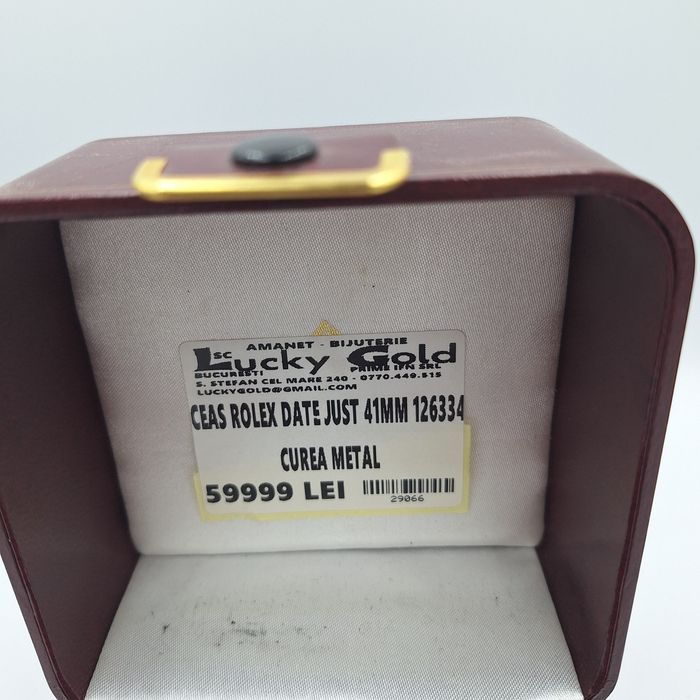 Ceas Rolex Date Just 41mm 126334 Curea Metal factura garanție #29066