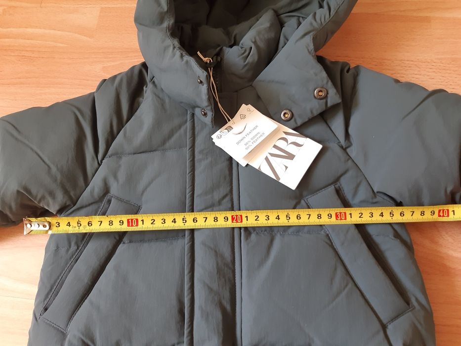 Ново зимно яке Zara с пух, размер 92 см