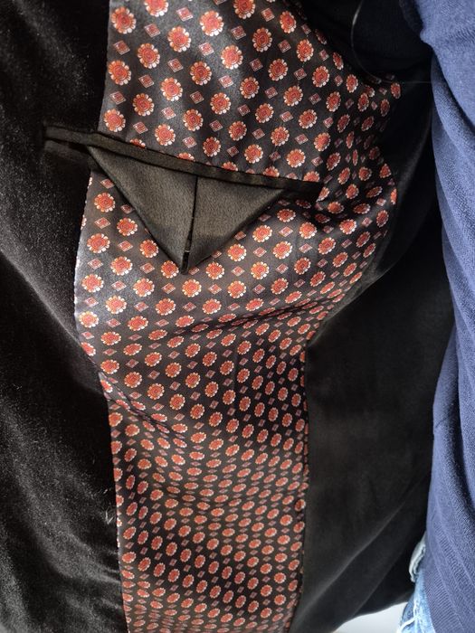 Мъжко черно сако Henry Choice - кадифе